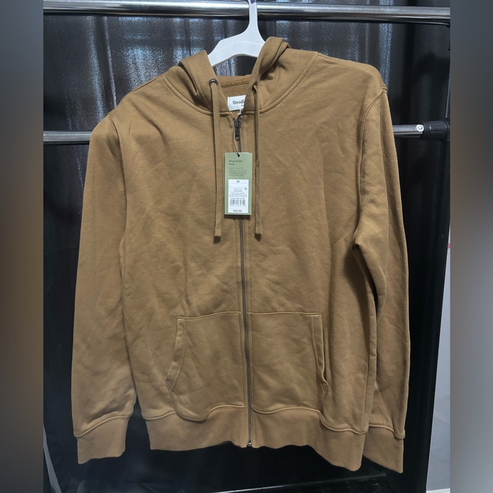 Goodfellow & Co Tan Zip-Up Hoodie